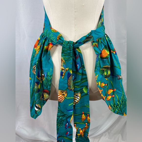SOKA fish cocktail apron Handmade entertaining dinner party bbq NEW One size - Picture 5 of 5